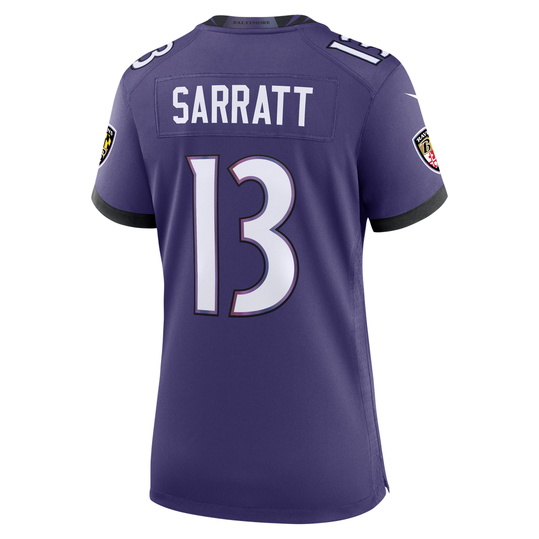 Elijah Sarratt Baltimore Ravens Women's Team Game Jersey - Purple