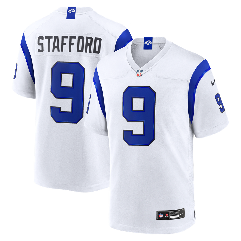 Matthew Stafford Los Angeles Rams Fearsome White Game Jersey