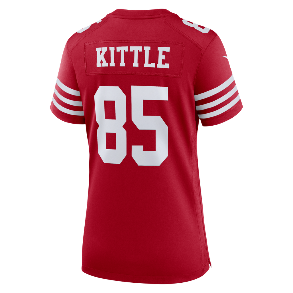 George Kittle San Francisco 49ers Women's 80th Anniversary Game Jersey - Scarlet