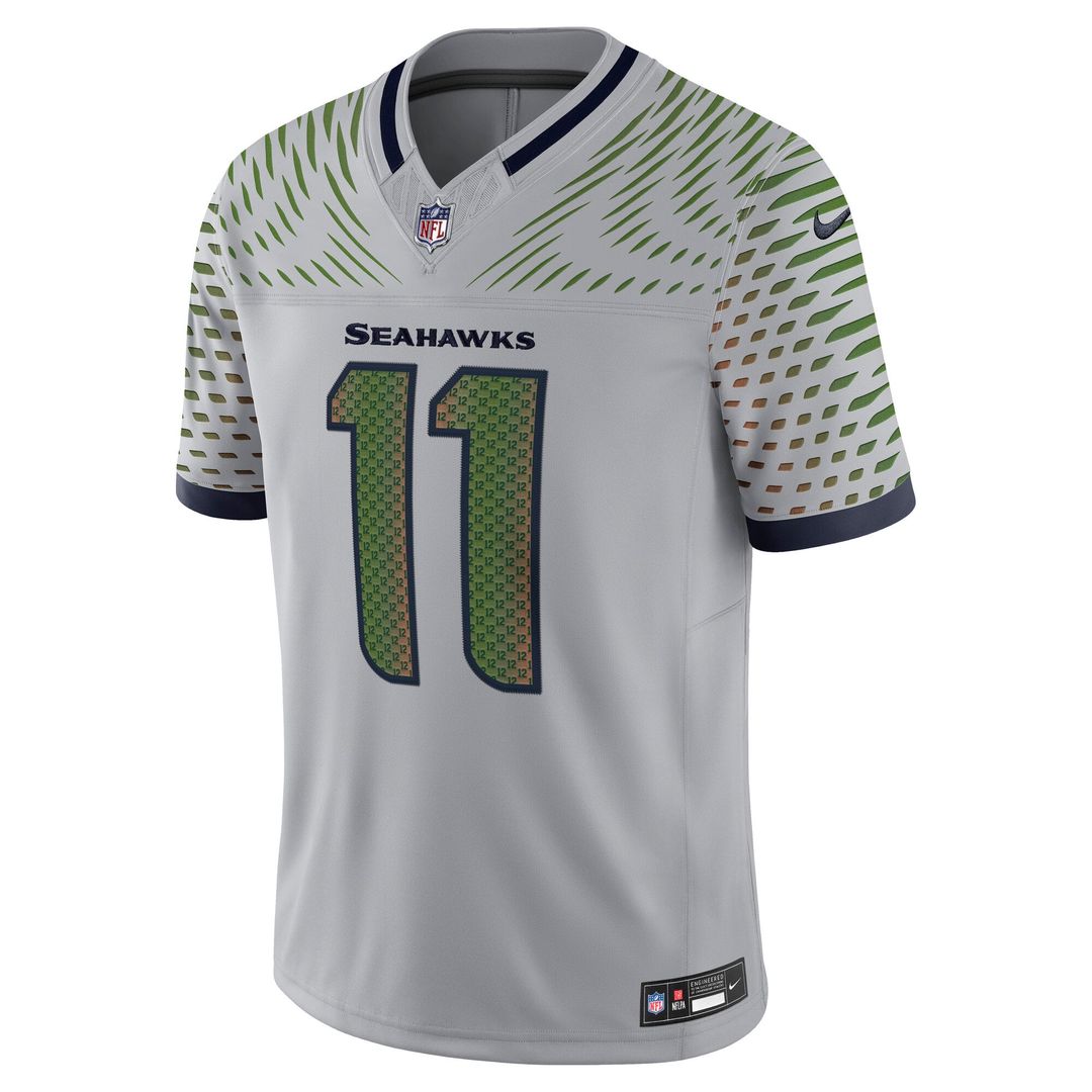Jaxon Smith - Njigba Seattle Seahawks Rivalries Collection Stitched Limited Jersey - Gray