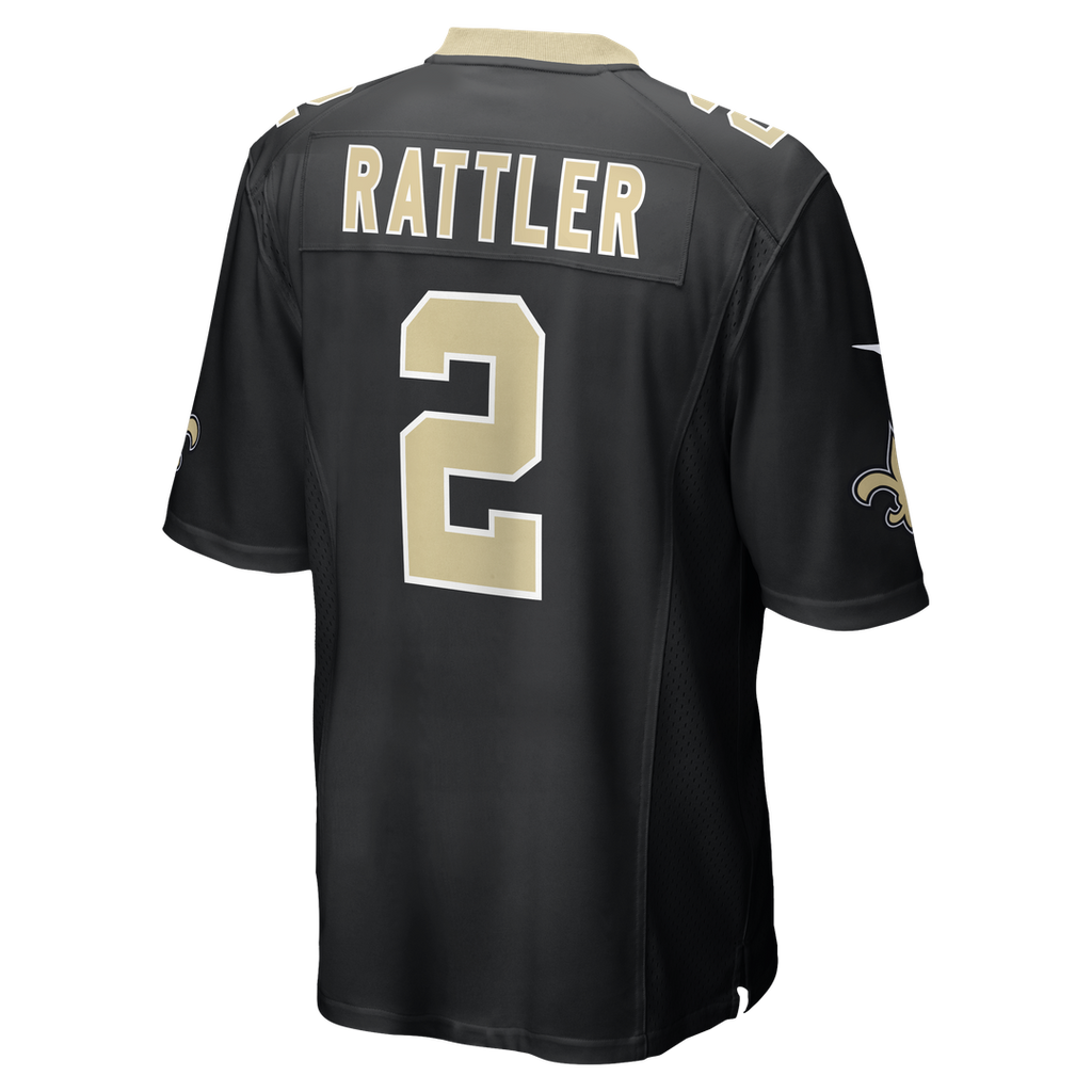 Spencer Rattler New Orleans Saints Team Game Jersey - Black