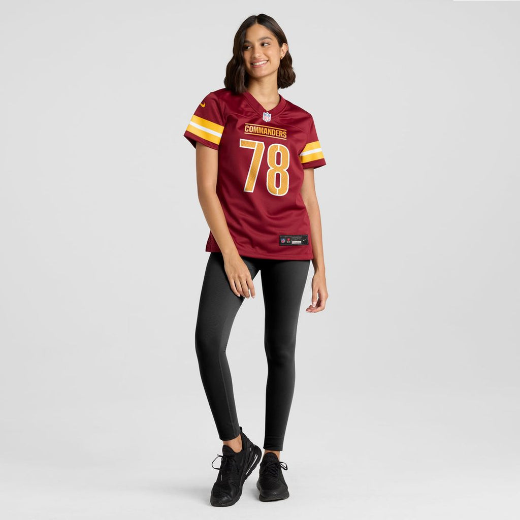 Laremy Tunsil Washington Commanders Women's Team Game Jersey - Burgundy