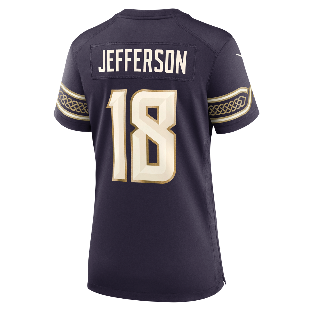 Justin Jefferson Minnesota Vikings Women's 2026 Rivalries Collection Game Jersey - Purple