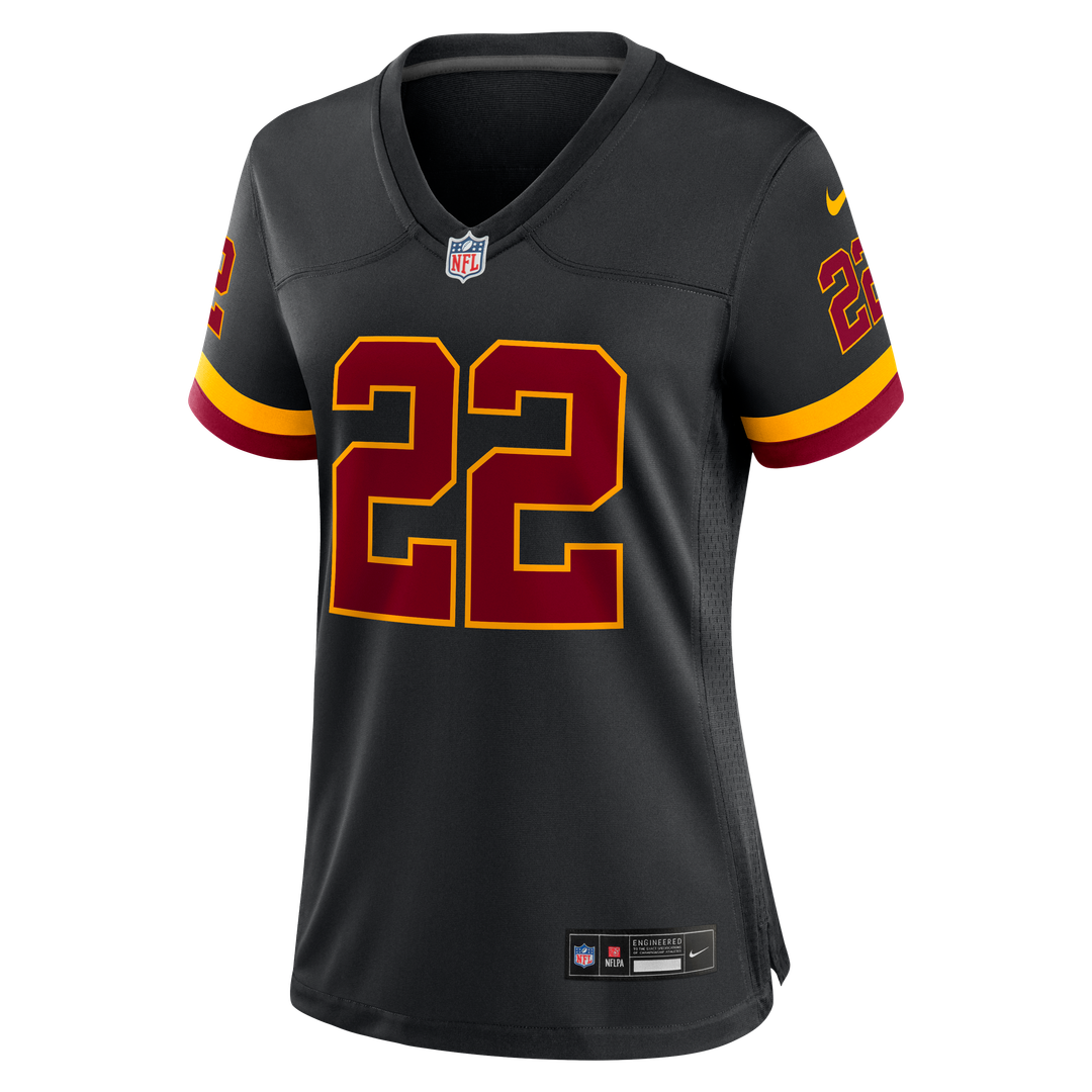 Jacory Croskey - Merritt Washington Commanders Women's Hail Raiser Alternate Game Jersey - Black