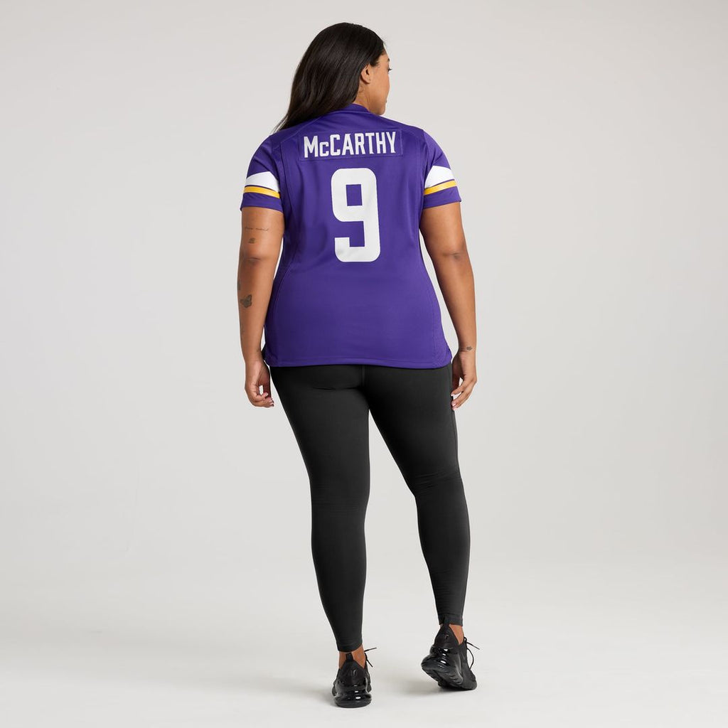 J.J. McCarthy Minnesota Vikings Women's Player Game Jersey - Purple