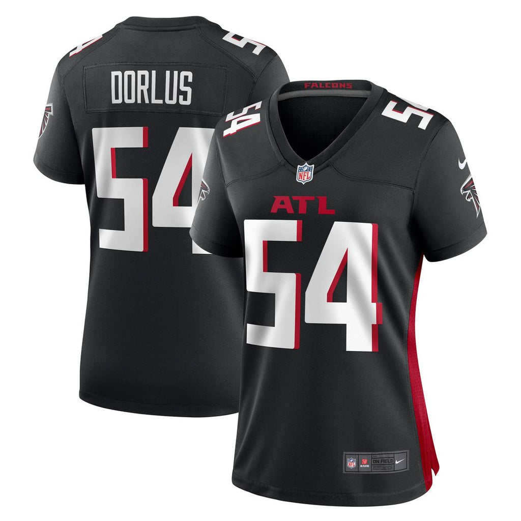 Brandon Dorlus Atlanta Falcons Women's Team Game Jersey - Black