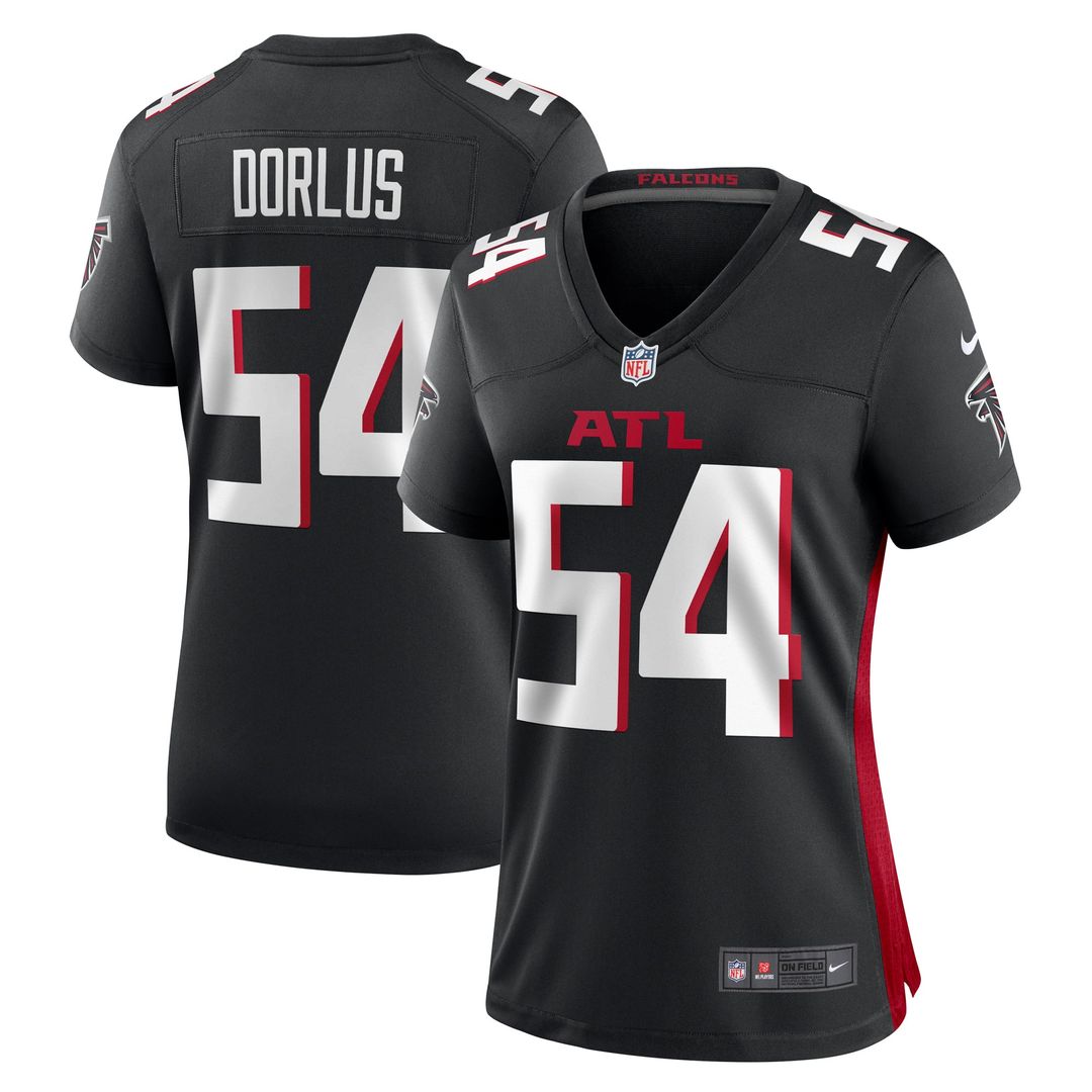 Brandon Dorlus Atlanta Falcons Women's Team Game Jersey - Black