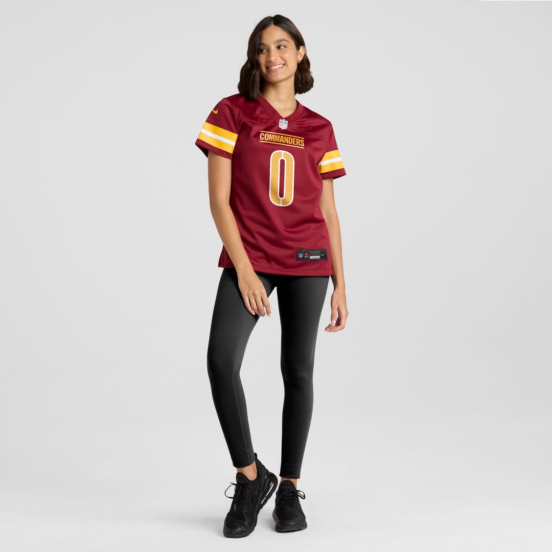 Mike Sainristil Washington Commanders Women's Team Game Jersey - Burgundy