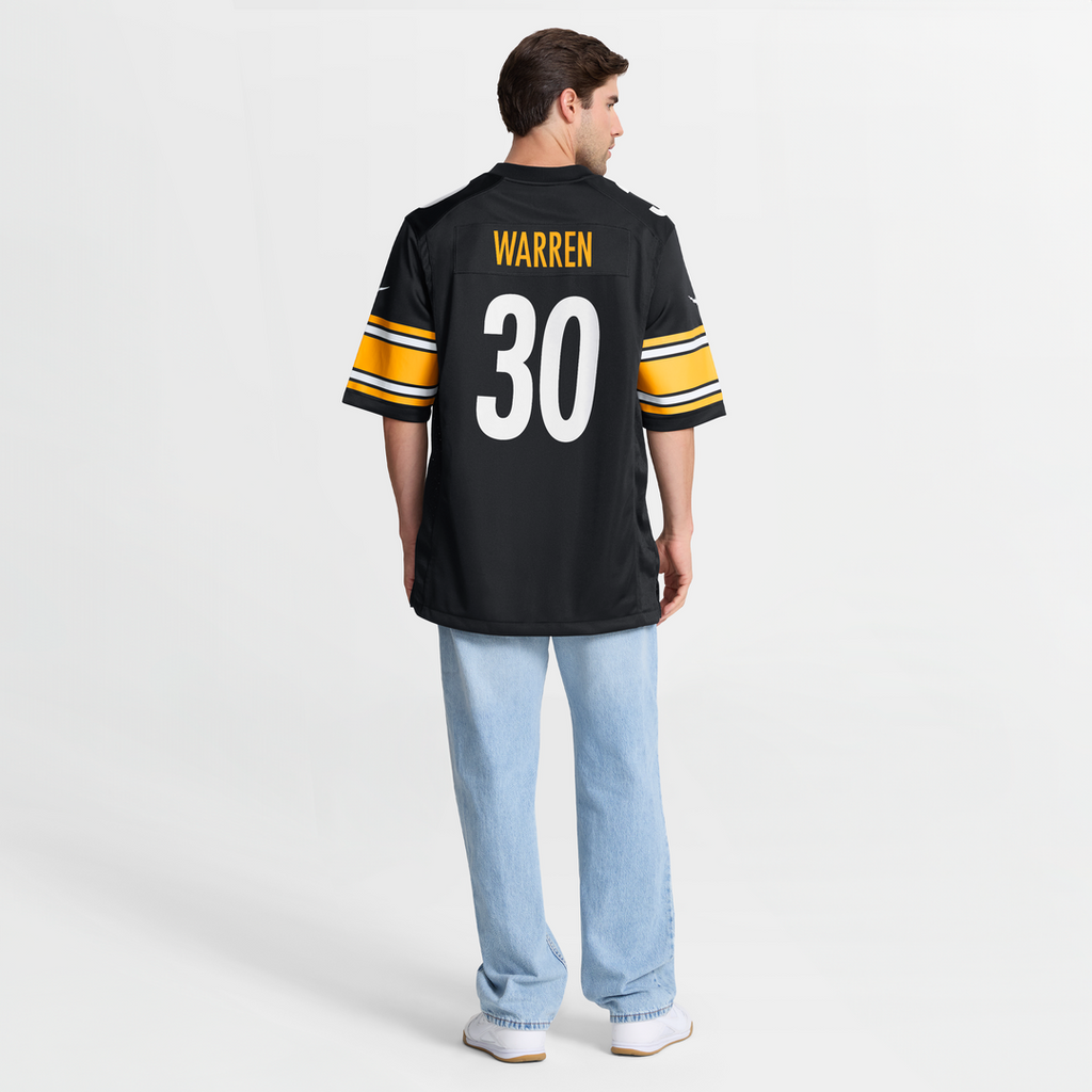Jaylen Warren Pittsburgh Steelers Game Player Jersey - Black
