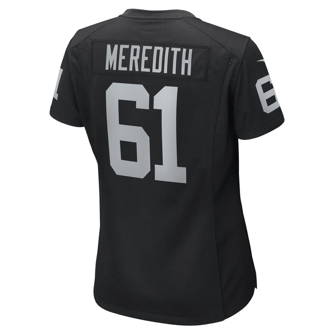 Jordan Meredith Las Vegas Raiders Women's Game Player Jersey - Black