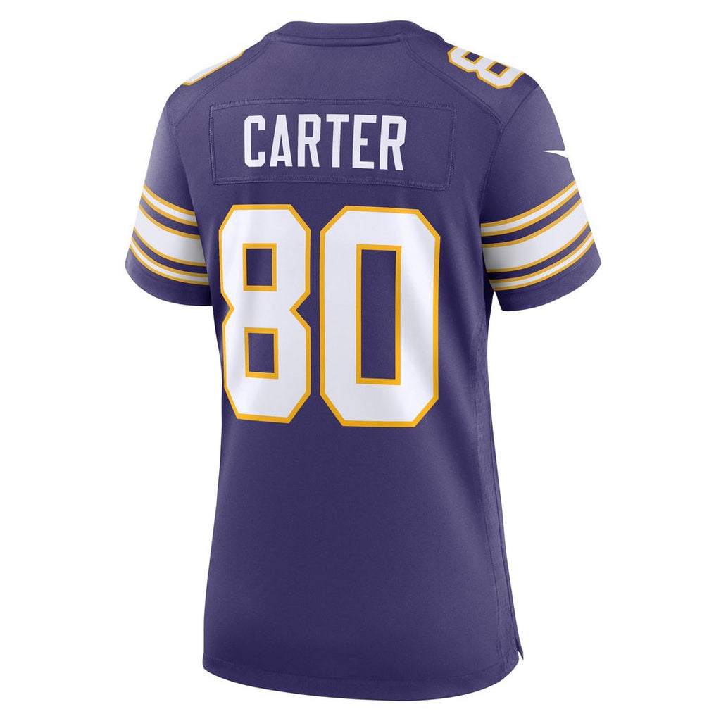 Cris Carter Minnesota Vikings Women's Classic Retired Player Game Jersey - Purple