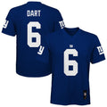 Jaxson Dart New York Giants Youth Replica Jersey - Royal