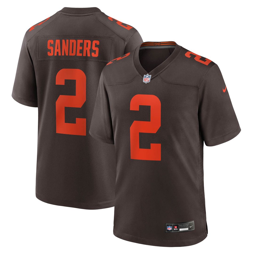 Shedeur Sanders Cleveland Browns Alternate Game Jersey - Brown