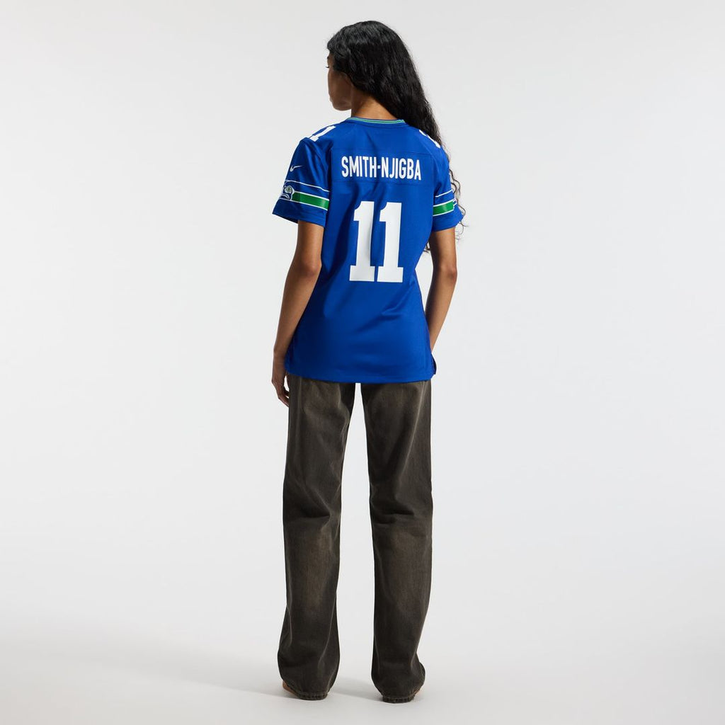 Jaxon Smith - Njigba Seattle Seahawks Women's Throwback Player Game Jersey - Royal