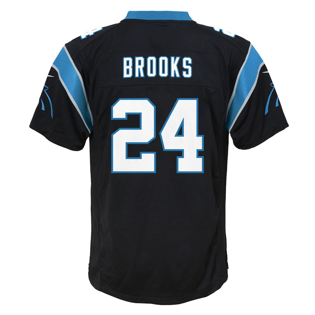 Jonathon Brooks Carolina Panthers Youth Game Jersey - Black
