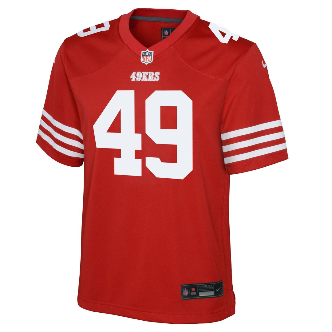 The Faithful San Francisco 49ers Youth Team Game Jersey - Scarlet