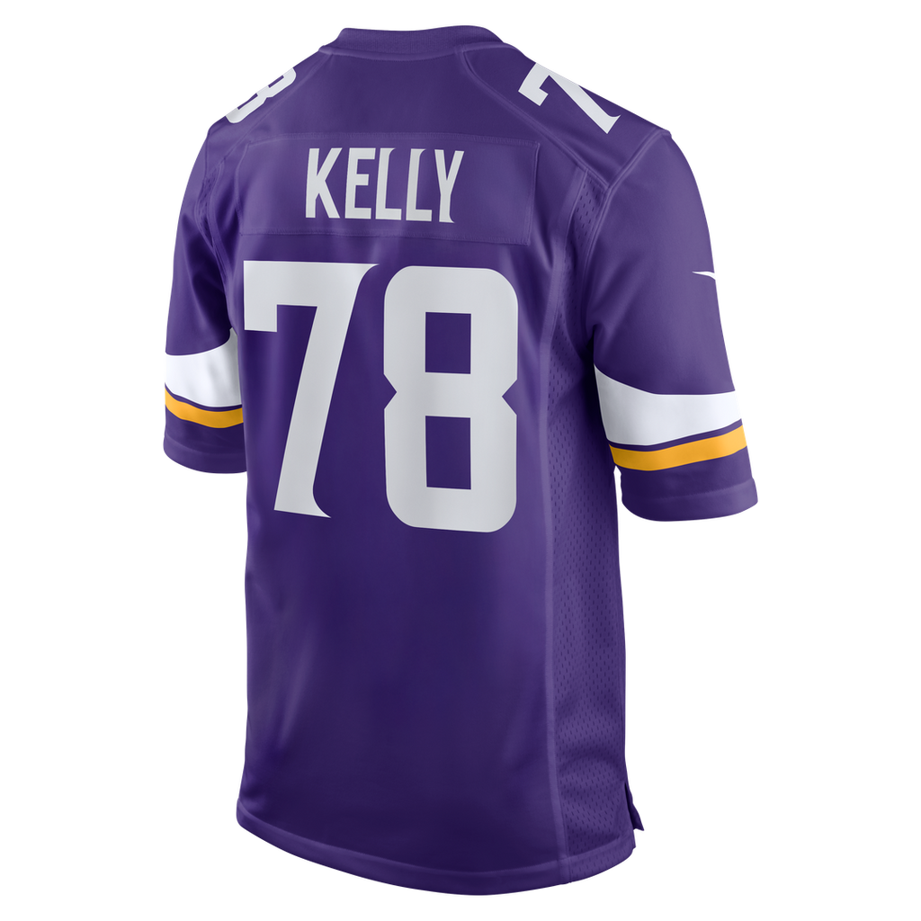Ryan Kelly Minnesota Vikings Team Game Jersey - Purple