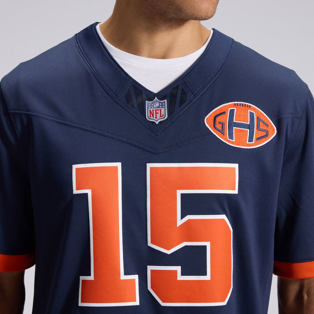 Rome Odunze Chicago Bears 2026 Rivalries Collection Stitched Limited Jersey - Navy