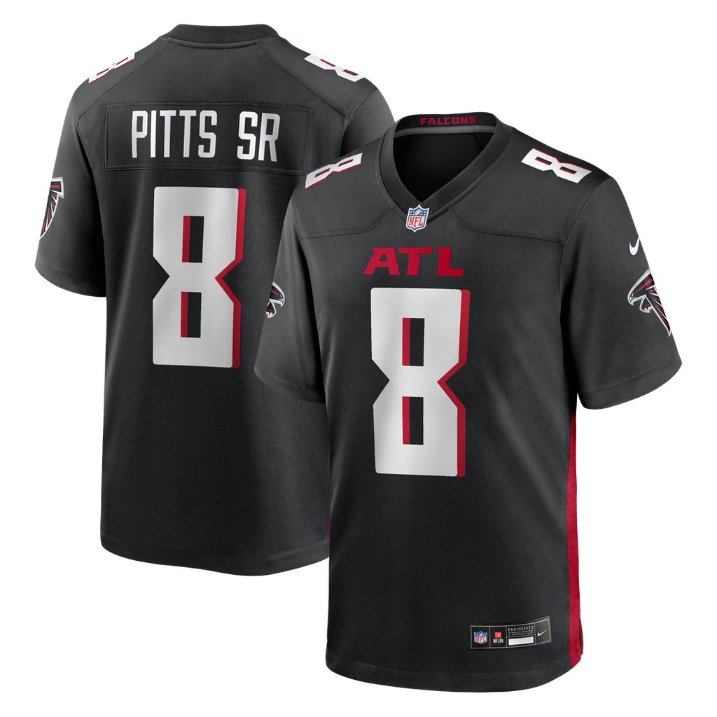 Kyle Pitts Sr. Atlanta Falcons Team Game Jersey - Black