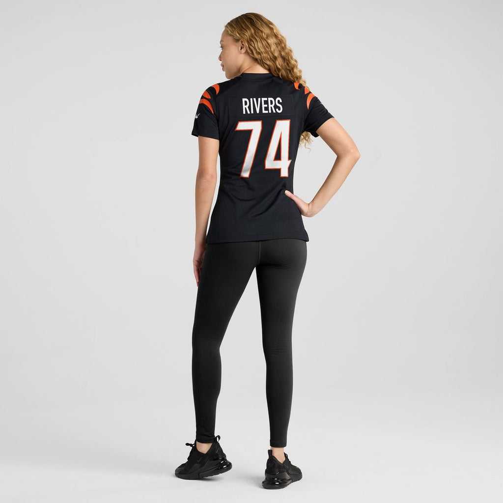 Jalen Rivers Cincinnati Bengals Women's Team Game Jersey - Black