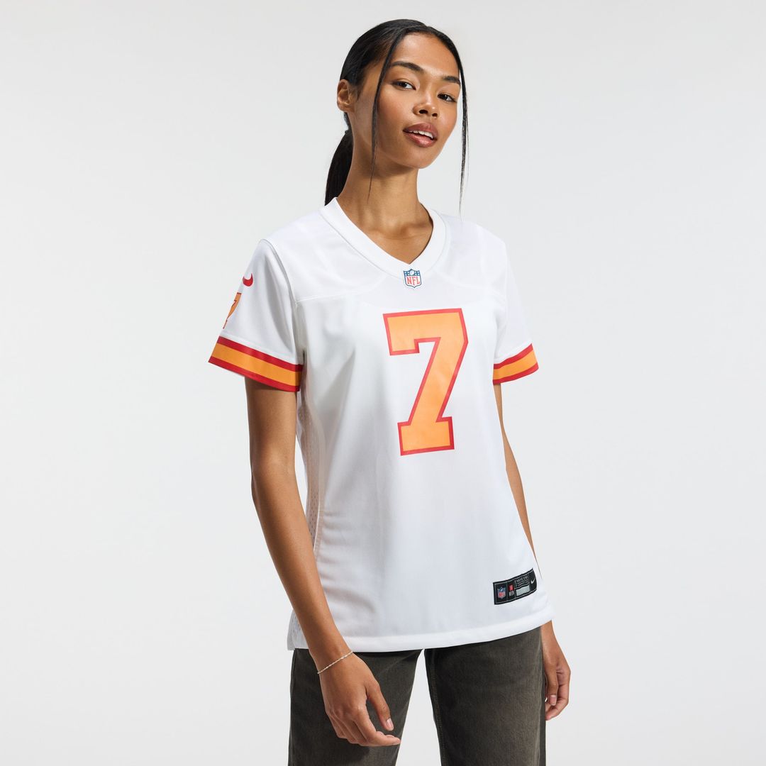 Bucky Irving '76 Tampa Bay Buccaneers Women's Game Jersey - White