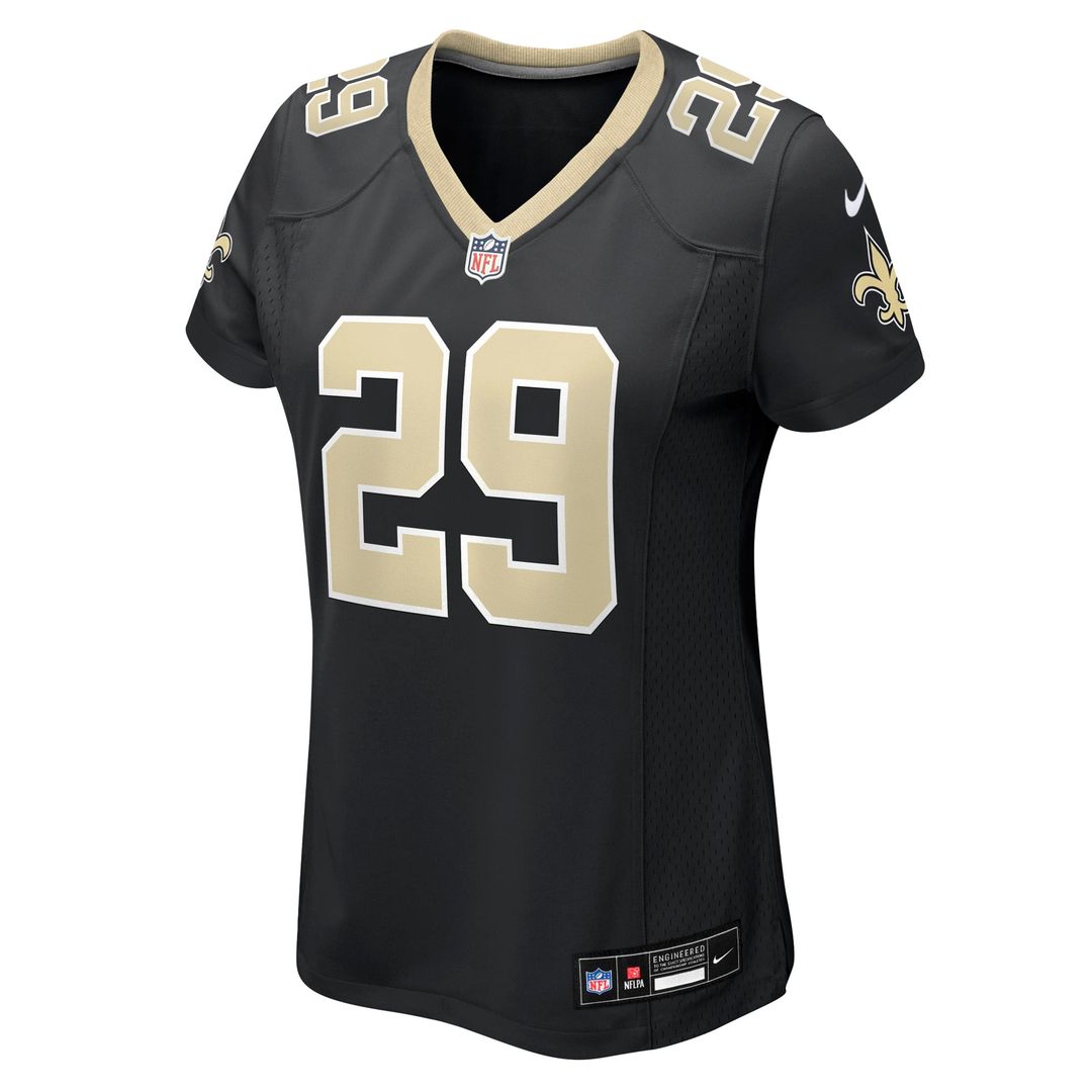 Quincy Riley New Orleans Saints Women's Team Game Jersey - Black