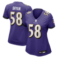 Taven Bryan Baltimore Ravens Women's Team Game Jersey - Purple