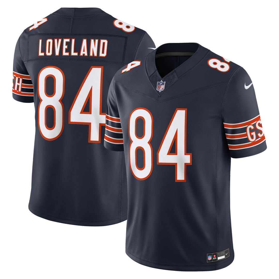 Colston Loveland Chicago Bears Team Vapor F.U.S.E. Stitched Limited Jersey - Navy