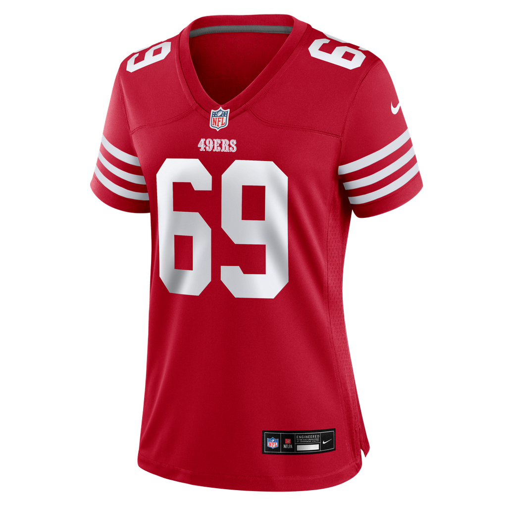 Enrique Cruz Jr. San Francisco 49ers Women's Team Game Jersey - Scarlet