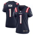 Number 1 Mom New England Patriots Women's Game Jersey - Navy