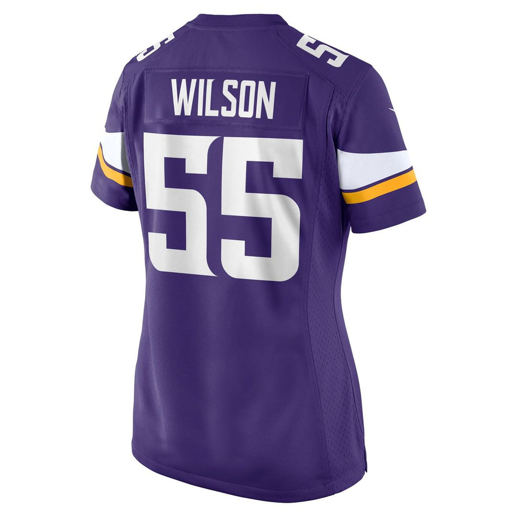 Eric Wilson Minnesota Vikings Women's Team Game Jersey - Purple
