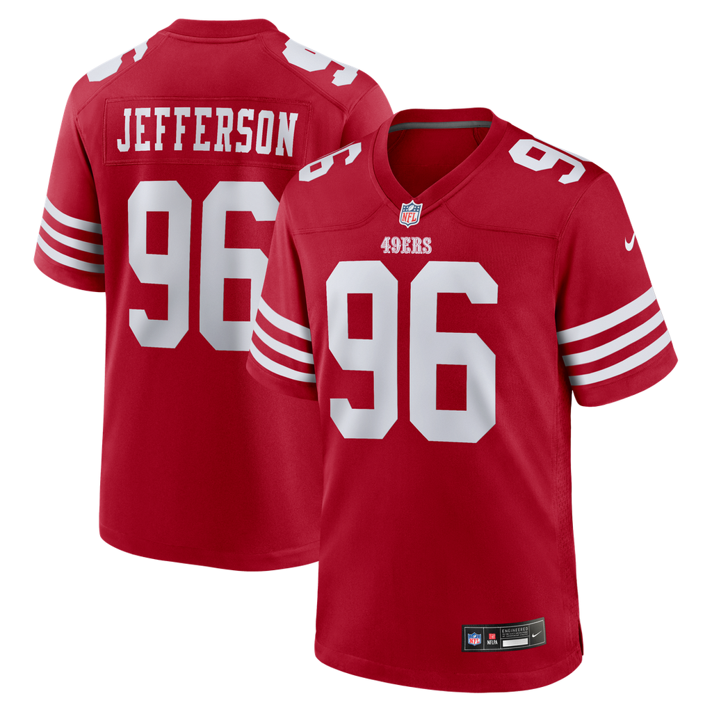 Jordan Jefferson San Francisco 49ers Team Game Jersey - Scarlet