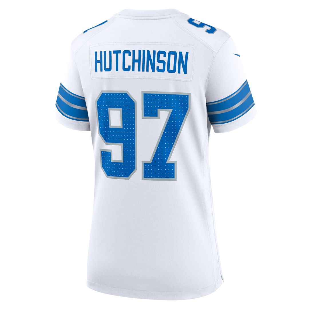 Aidan Hutchinson Detroit Lions Women's 2nd Alternate Game Jersey - Black