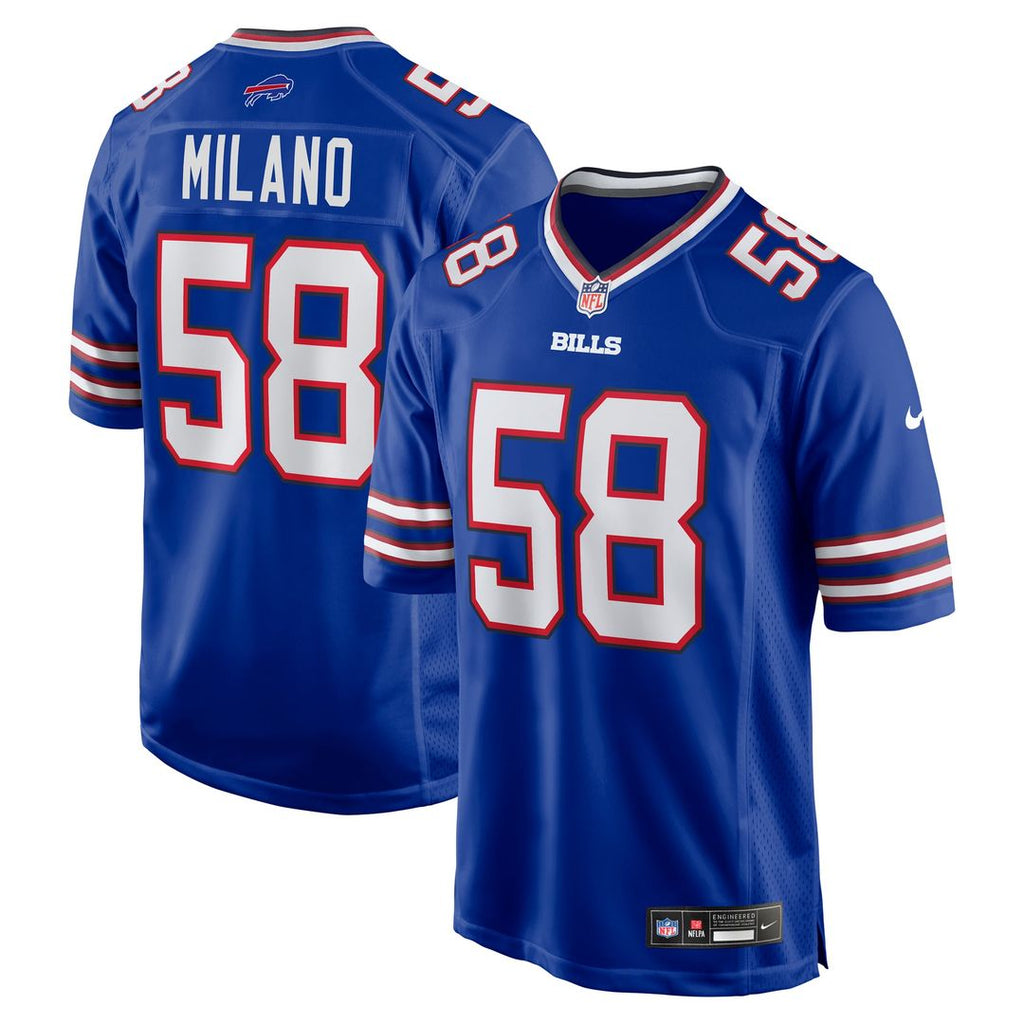 Matt Milano Buffalo Bills Game Player Jersey - Royal