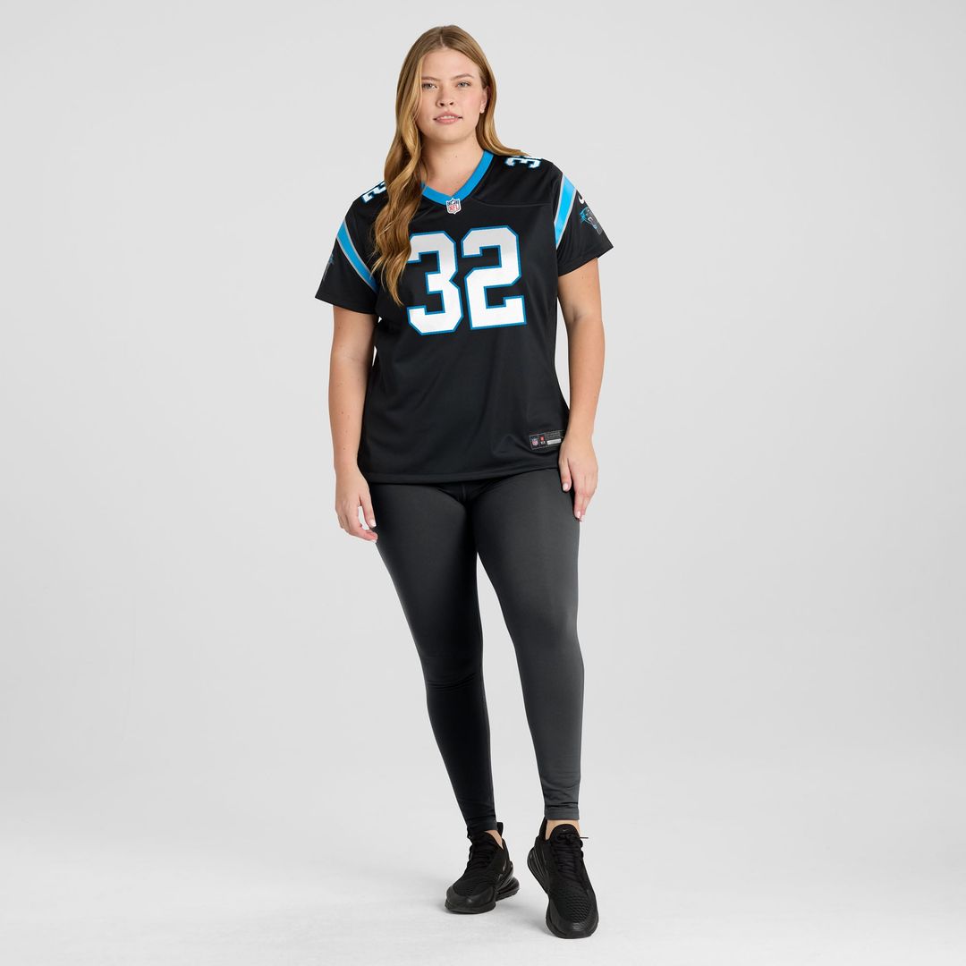 Trevin Wallace Carolina Panthers Women's Team Game Jersey - Black