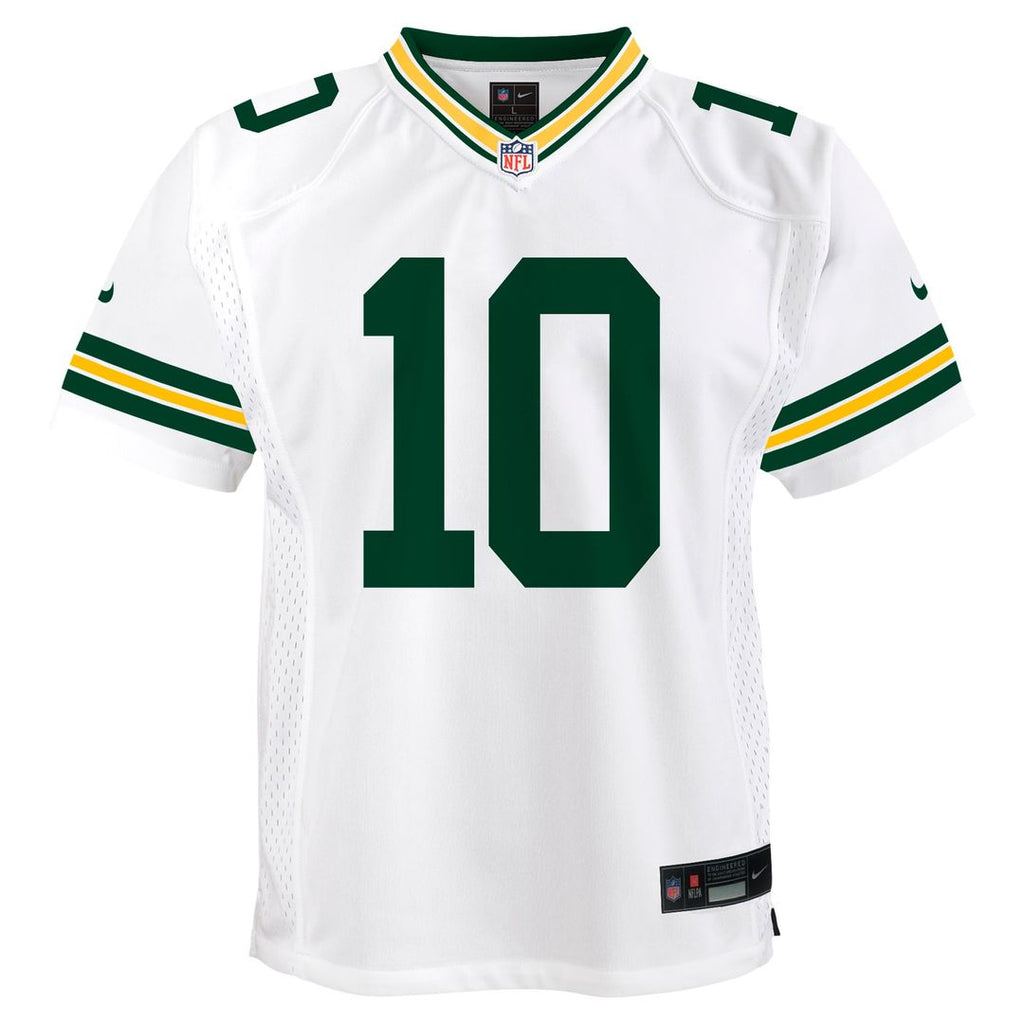 Jordan Love Green Bay Packers Youth Game Jersey - White