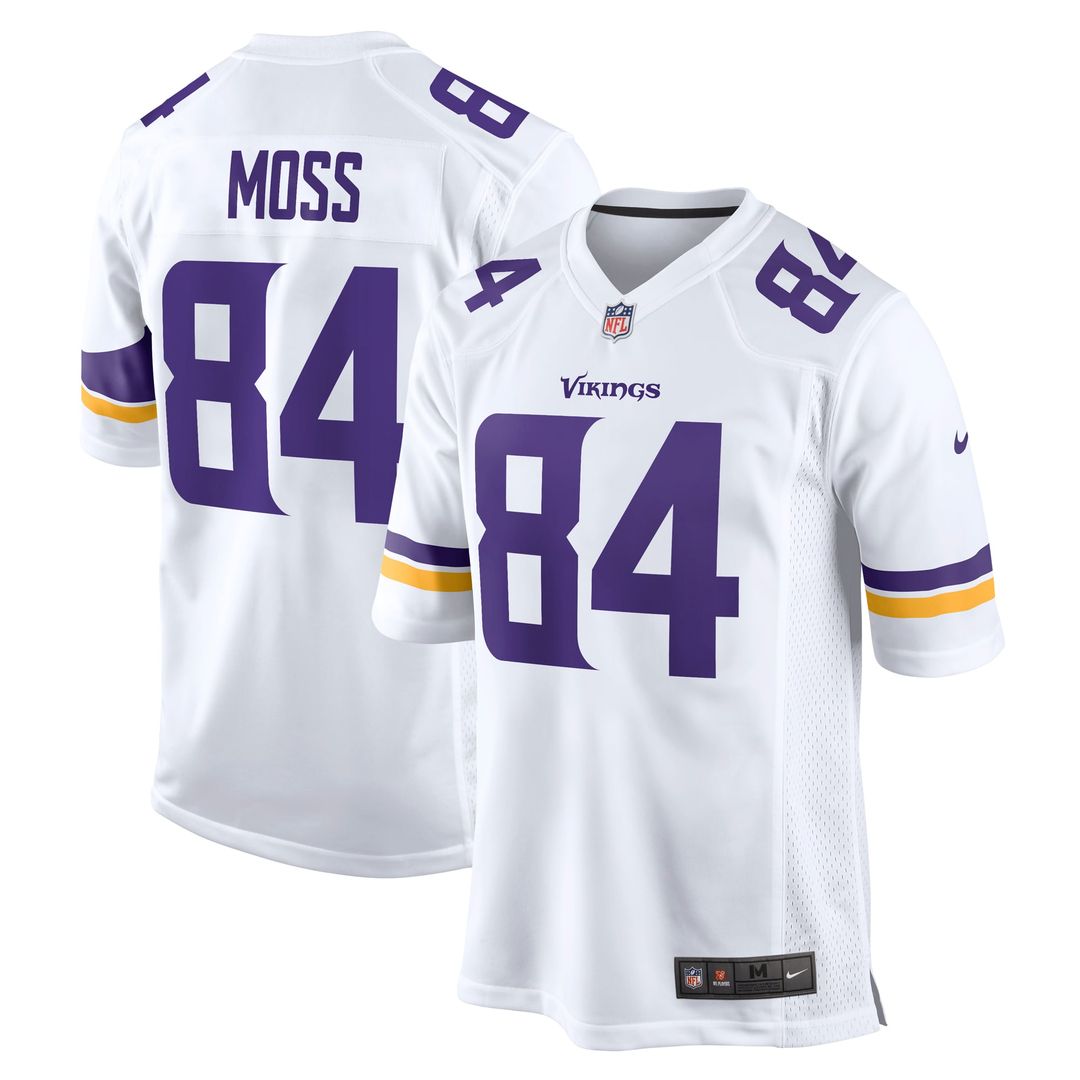 Randy Moss Minnesota Vikings Game Retired Player Jersey - Purple