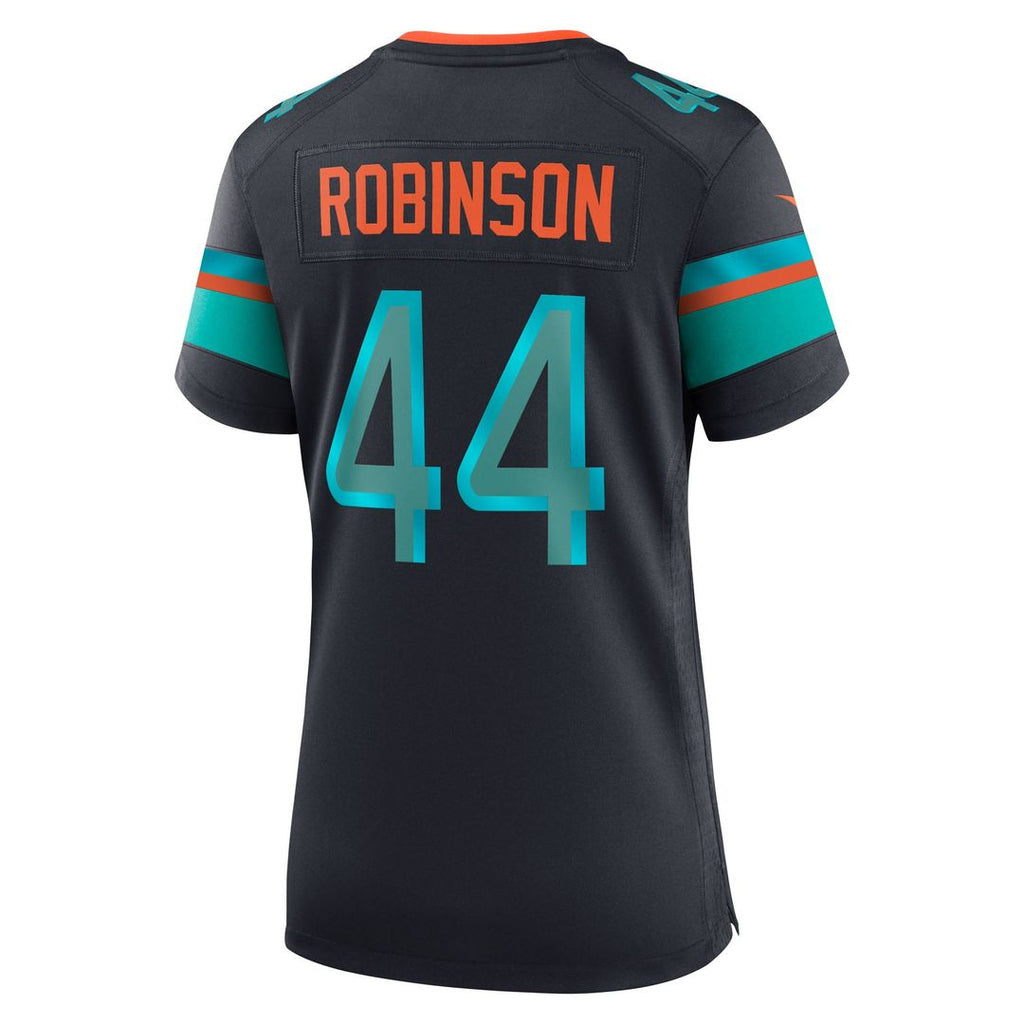 Chop Robinson Miami Dolphins Women's Rivalries Collection Game Jersey - Navy