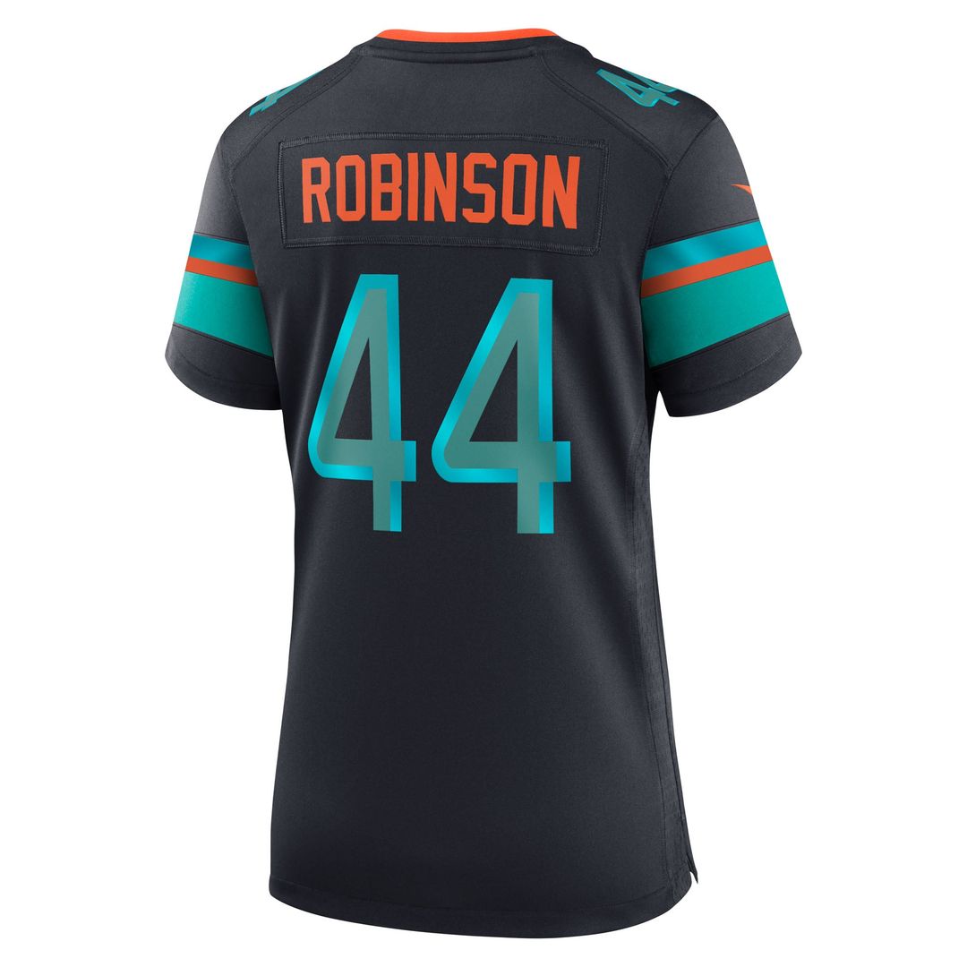 Chop Robinson Miami Dolphins Women's Rivalries Collection Game Jersey - Navy