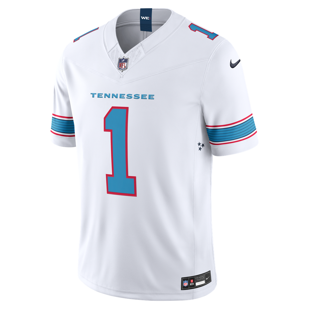 Cameron Ward Tennessee Titans Team Vapor F.U.S.E. Stitched Limited Jersey - Light Blue