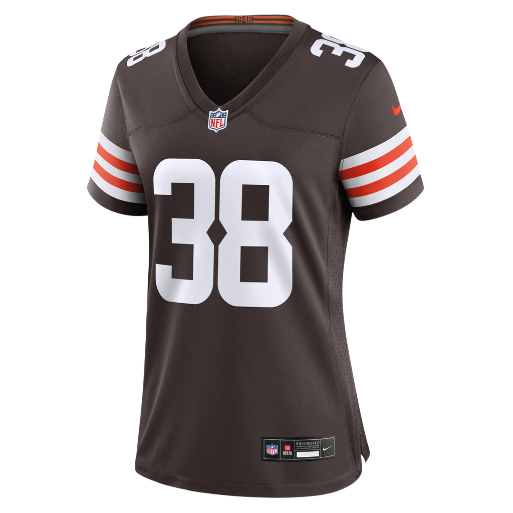 Jaleel McLaughlin Cleveland Browns Women's Team Game Jersey - Brown