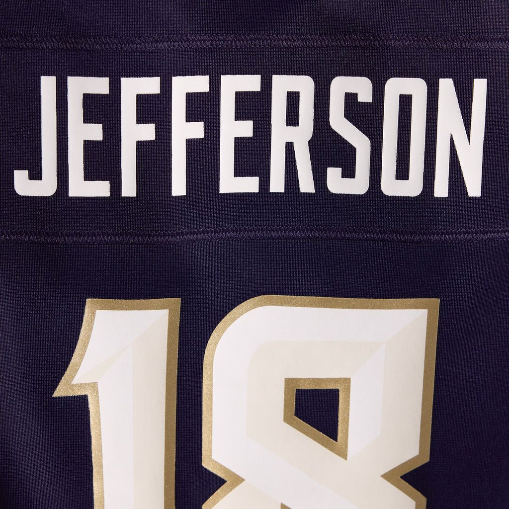 Justin Jefferson Minnesota Vikings Women's 2026 Rivalries Collection Game Jersey - Purple