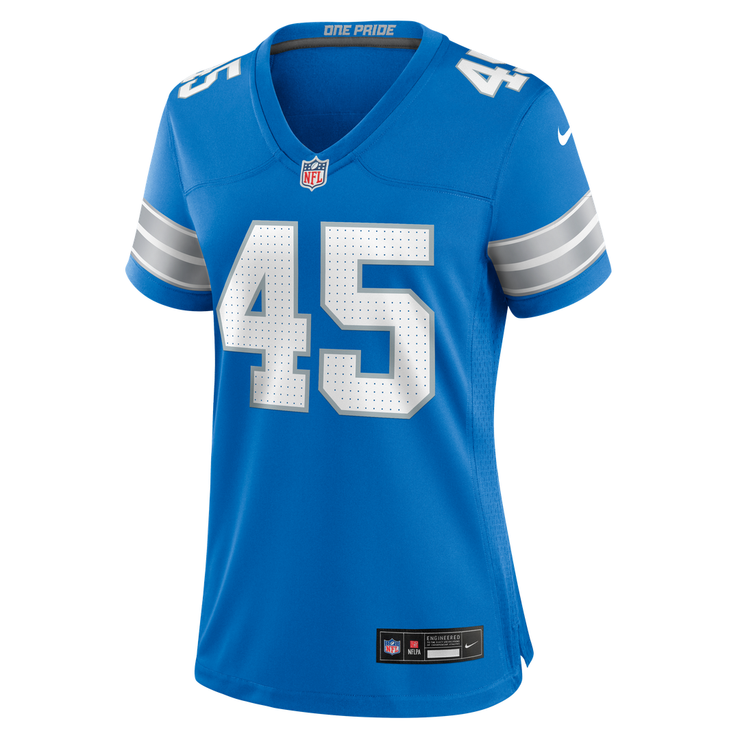 Devin White Detroit Lions Women's Team Game Jersey - Blue
