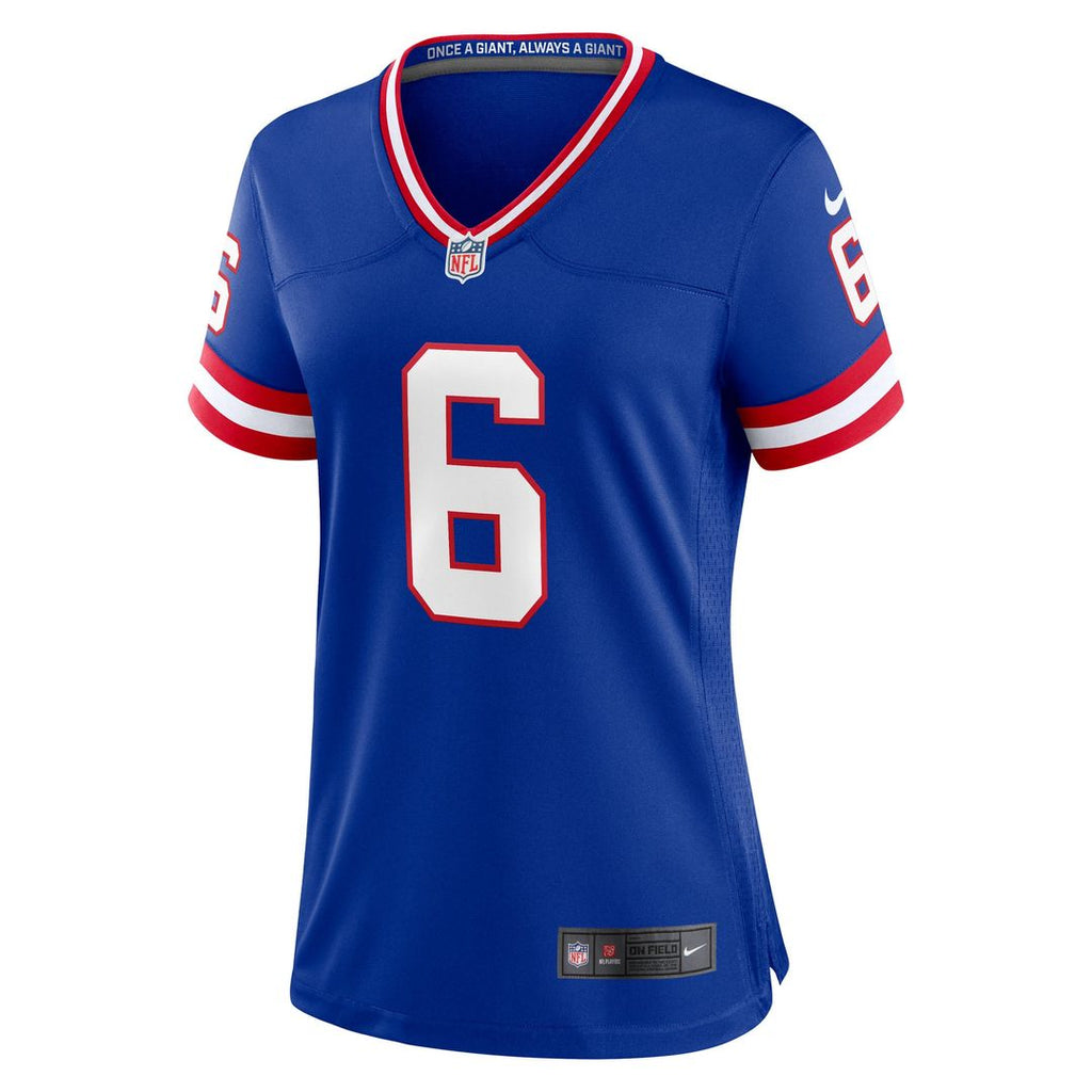 Jaxson Dart New York Giants Women's Alternate 2 Classic Game Jersey - Royal