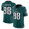 Jalen Carter Philadelphia Eagles Team Vapor F.U.S.E. Stitched Limited Jersey - Midnight Green