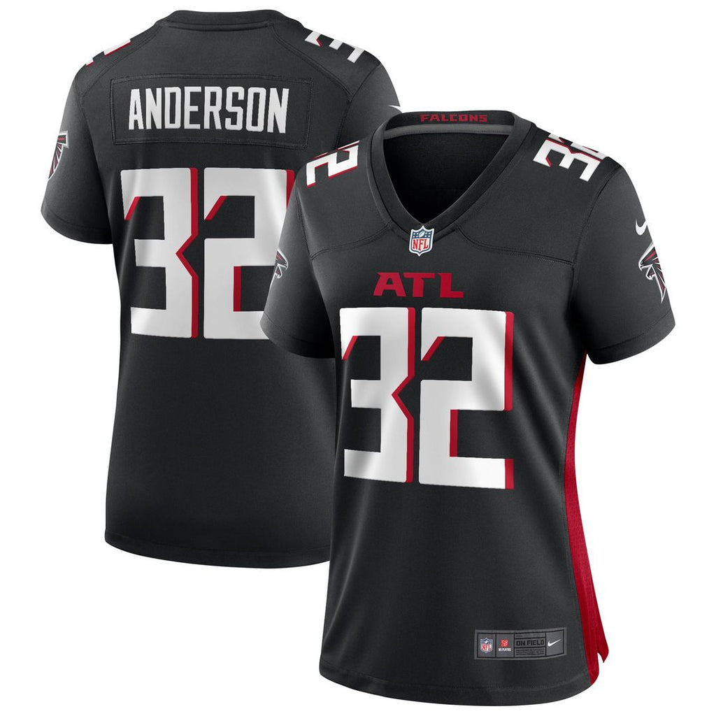 Jamal Anderson Atlanta Falcons Women's Game Retired Player Jersey - Black