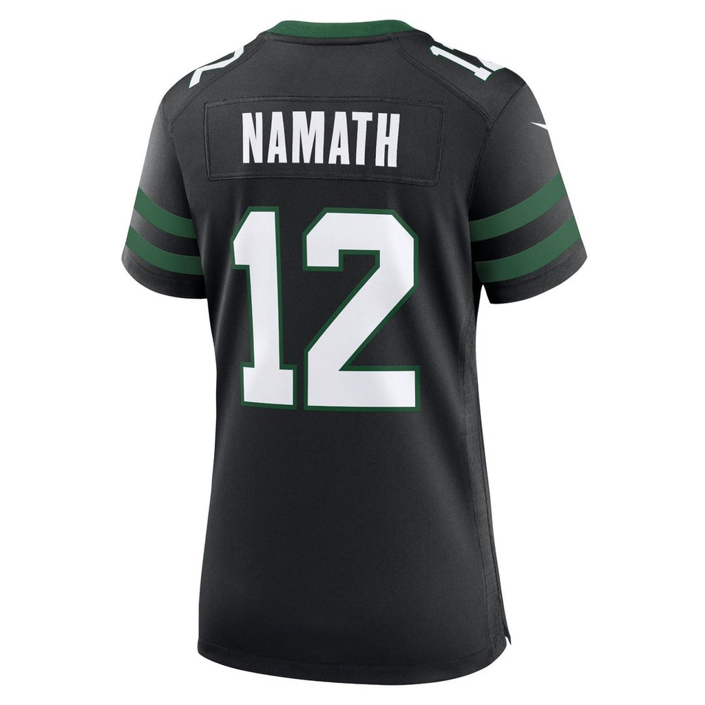 Joe Namath New York Jets Women's Retired Player Alternate Game Jersey - Legacy Black