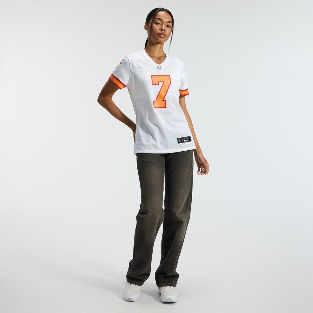 Bucky Irving '76 Tampa Bay Buccaneers Women's Game Jersey - White