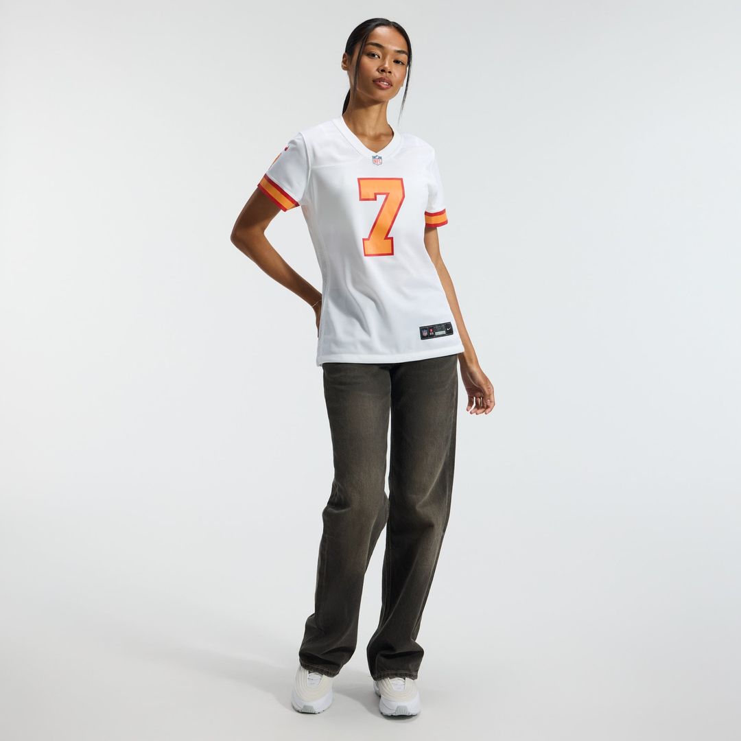 Bucky Irving '76 Tampa Bay Buccaneers Women's Game Jersey - White