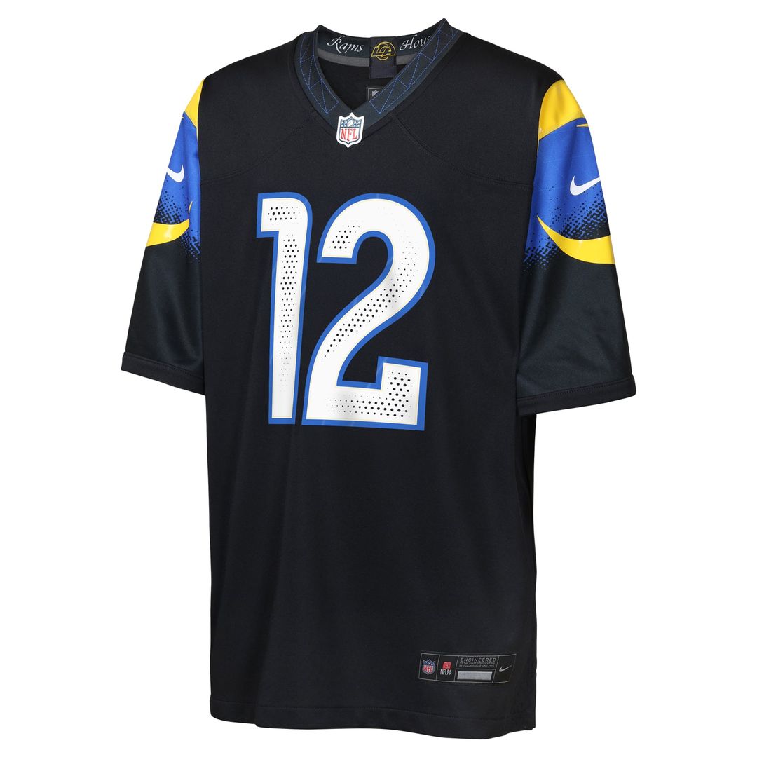 Puka Nacua Los Angeles Rams Youth Rivalries Collection Game Jersey - Dark Blue